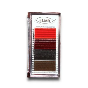 پالت مژه رنگی آیلش D 0.07 Mix(پاییزه) iLash