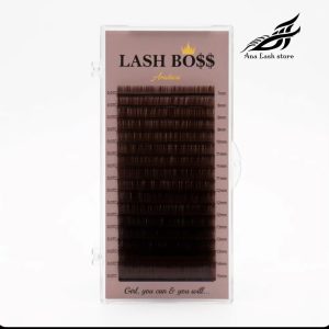 مژه قهوه ای SILK Arabica لش باس 16 لاین میکس سایز